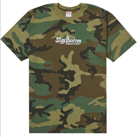 Supreme Stay Positive Tee Camo XL - Picture 3 of 5